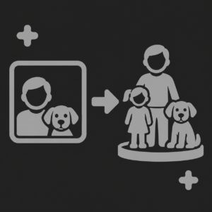 3D postavy podle fotografie