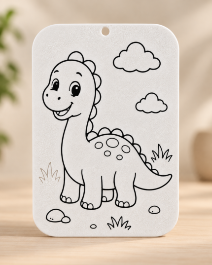 3D omalovánka Dinosaurus – dekorace k vybarvení